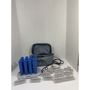 Calista Ion Hot Rollers Long Length Style Set Blue Hot Rollers